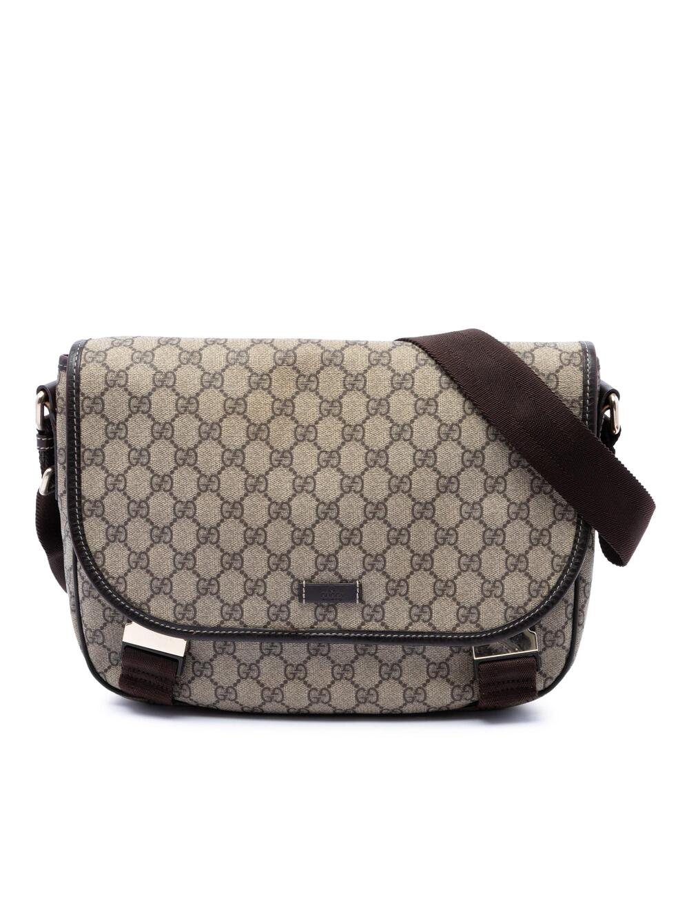 Gucci Double Buckle Messenger Bag Gg #376476G65B